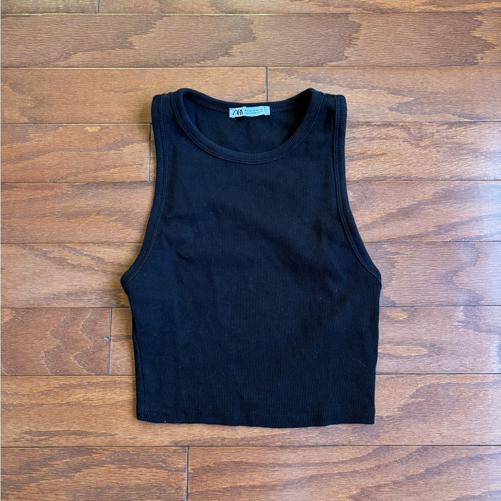 Zara Black Sleeveless Tank Top